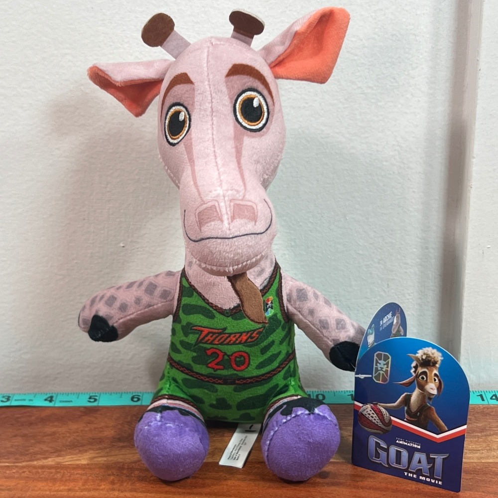Sony Pictures The‎ GOAT Movie Lenny Williamson # 20 Giraffe Plush Toy 10" NWT